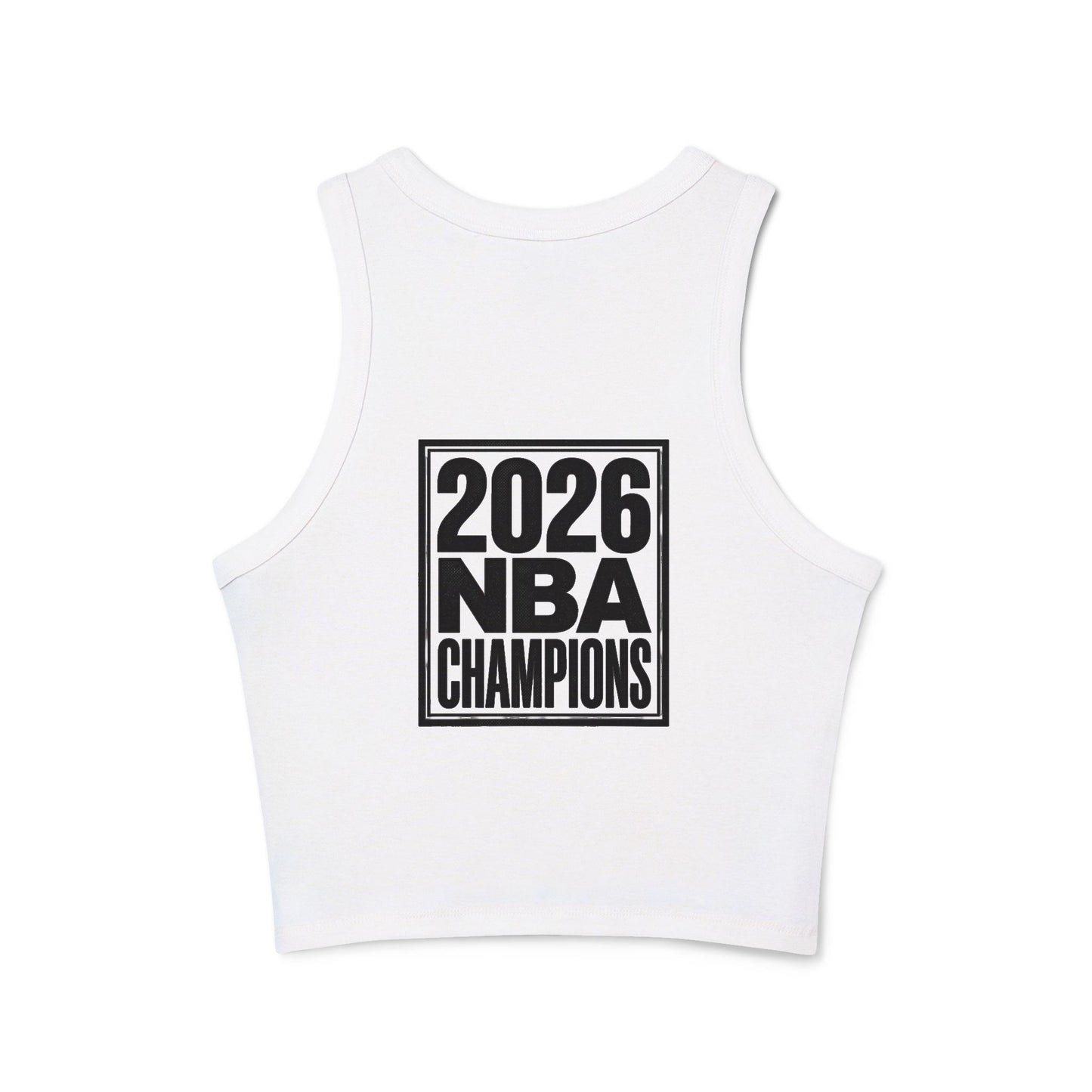 Knicks Crop Top — Women's Micro Rib Racer Tank
